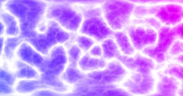 Фіолетовий, синій, бузковий, рожевий абстрактний фон з частинок. Абстрактні білі лінії, кола, 3d постріли. анімація, рух фону VJ, DJ. 4k. шум, м'який фокус, вибірковий фокус петля — стокове відео