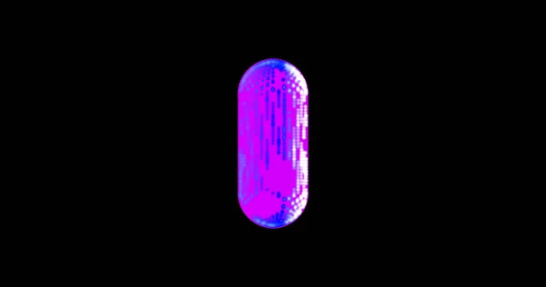 药物胶囊，粉色，淡紫色，紫色，药丸，医用图形3D渲染. — 图库照片