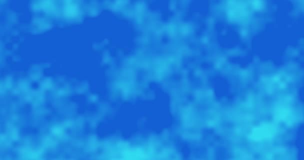 3d sfondo astratto blu. cloud sky smokenoise, animazione, motion liquid background, rendering 3d, VJ, DJ. 4k. rumore, soft focus, messa a fuoco selettiva. — Video Stock