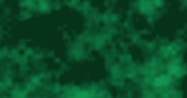 3D yeşil soyut arkaplan. Bulutlu gökyüzü dumanı, animasyon, hareket sıvısı arka plan, 3D canlandırma, VJ, DJ. 4 bin. Gürültü, yumuşak odak, seçici odak.