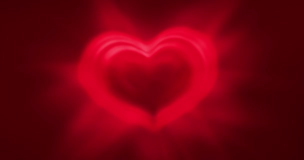 Красные сердца. День святого Валентина, любовь, как, праздник годовщины, День матери, 8 марта, женский день свадьбы, приглашение электронная открытка. 4k видеозаписей. режим смешивания — стоковое видео