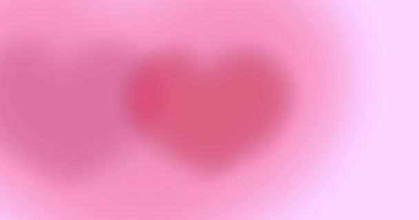 Red hearts. valentines day, love, like, anniversary holiday, mothers day, march 8, womens day wedding, invitation e-card. 4k video footage. blend mode — Stock Video