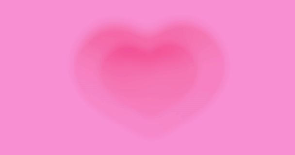 Rode harten. Valentijnsdag, liefde, jubileumvakantie, moederdag, 8 maart, vrouwenbruiloft, uitnodigings e-card. 4k videobeelden. mengmodus — Stockvideo