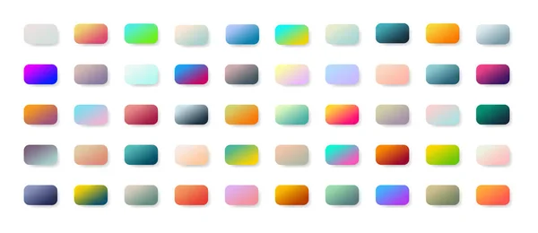 Verschillende Kleuren Achtergrond Paletten Met Kleur Ideeën Voor Mobiele Apps — Stockvector