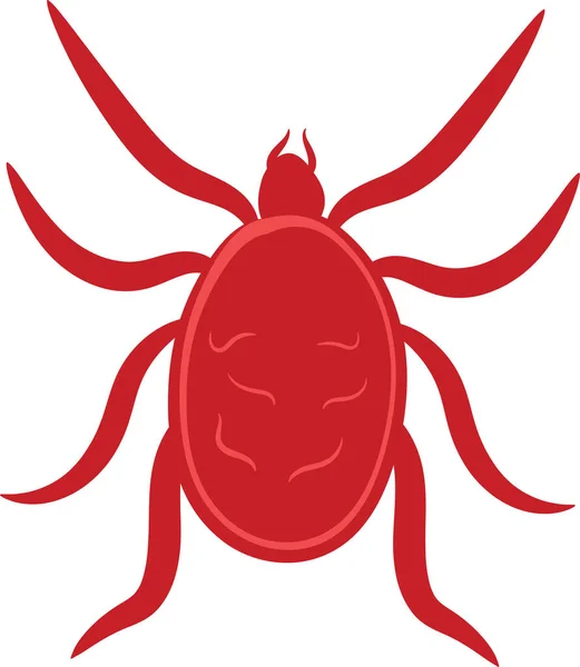 Mite Vector Illustration Pest Bugs Insects —  Vetores de Stock