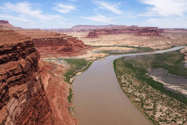Vista Épica Del Río Colorado Desierto Utah Desde Mirador Hite —  Fotos de Stock