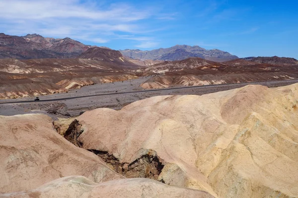Uitzicht Vanaf Zabriskie Point Amargosa Bereik Het Death Valley National — Stockfoto