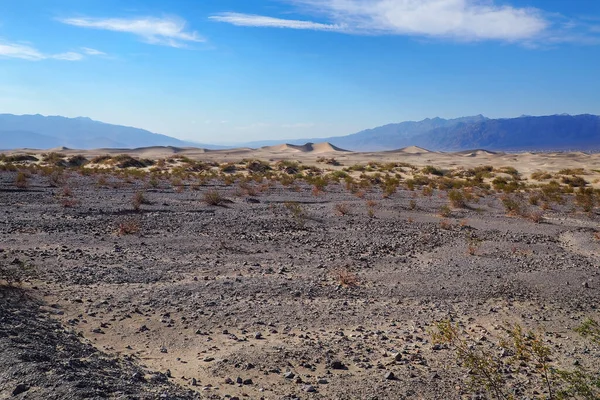 Sand Dunes Death Valley National Park Califórnia Eua Dia Quente — Fotografia de Stock
