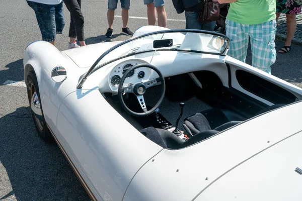 Ostrava Czechia 2022 Ângulo Alto Atrás Tiro Interior Skoda Banham — Fotografia de Stock