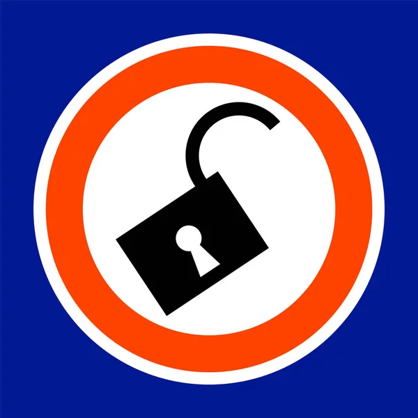 Gui Icon Button Unlocked Lock Pictogram Website Mobile Game Application — ストックベクタ