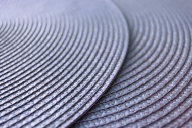 Arka plan olarak gri plastik sepet dokusu, seçici odak