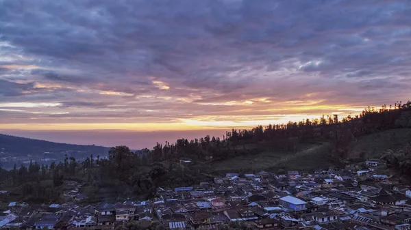 Creado Por Cámara Dji Salida Del Sol Oro Encantadora Increíble —  Fotos de Stock