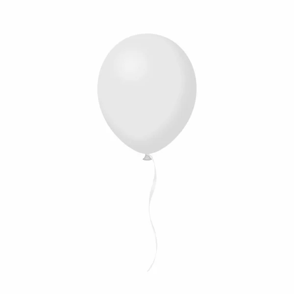 Ballon Blanc Sur Fond Clair Illustration — Photo