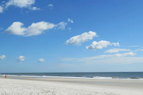 Vacker Utsikt Över Havet Och Himlen Floridas Strand — Stockfoto