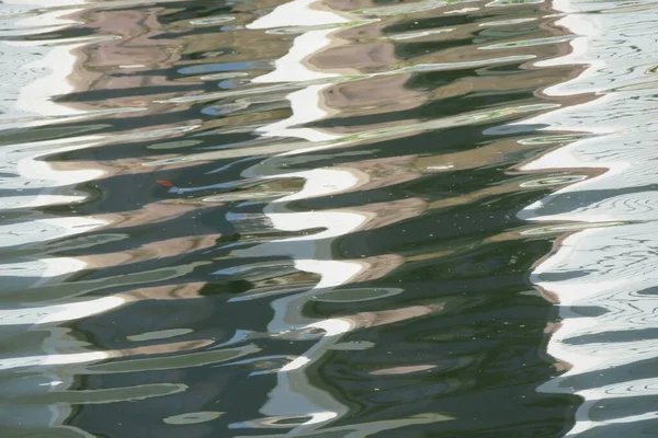 Closeup Natural Dark Reflection Water Texture — стоковое фото