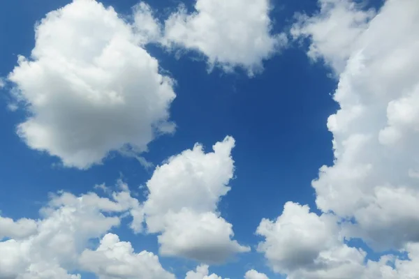 Beautiful Clouds Blue Sky Natural Background — Stockfoto