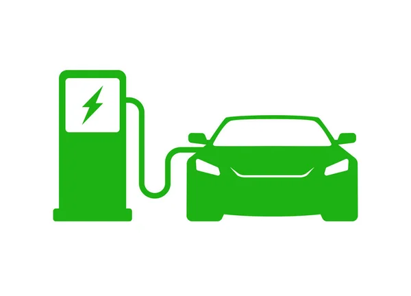 Icône Charge Véhicule Électrique — Image vectorielle