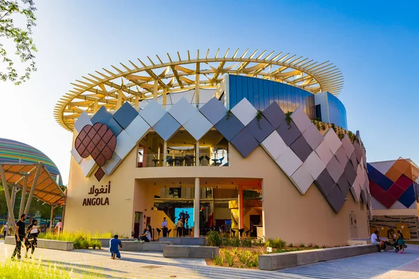 Dubai Emirados Árabes Unidos Outubro 2021 Belo Pavilhão Angola Expo — Fotografia de Stock