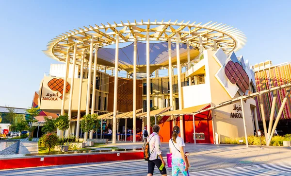 Dubai United Arab Emirates November 2021 View Angola Pavilion Expo — Fotografia de Stock