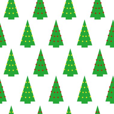 Sevimli Noel ağacı pürüzsüz desen