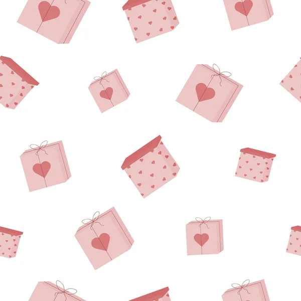 Cadeaux pour Saint-Valentin motif sans couture — Image vectorielle