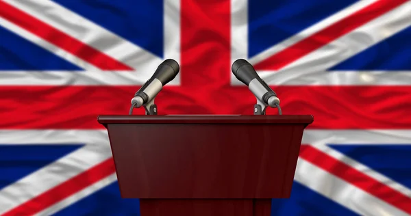 Flaga Brytyjska Polityka Kwestie Społeczne — Zdjęcie stockowe