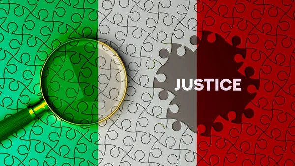 National Flag Justice Concept — Stock Photo, Image