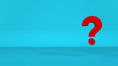 3d soru işaretleri ve soyut arkaplan