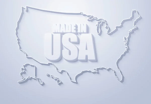 United States Map Made Usa — Stockfoto