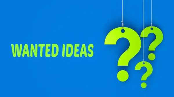 Question Mark Wanted Ideas — Fotografia de Stock