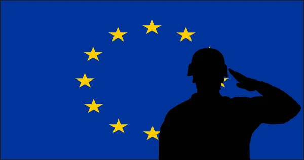 Bandera Política Unión Europea —  Fotos de Stock