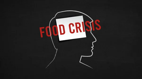 イラストのコンセプトと食の危機 — ストック写真