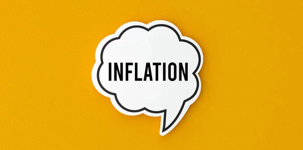 Bublina Řeči Inflation — Stock fotografie