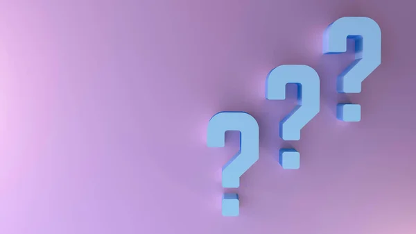 Render Question Marks — Stock Photo, Image