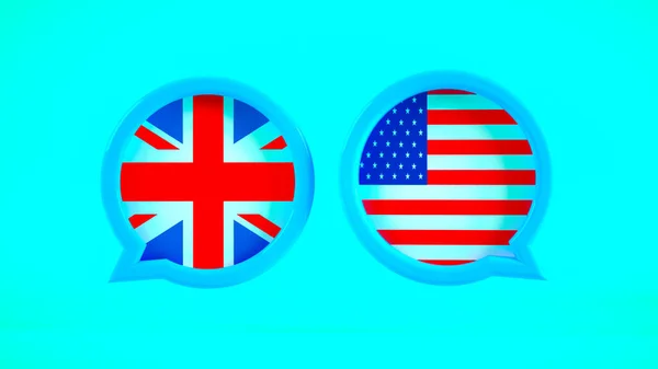 Flaga Usa Wielkiej Brytanii — Zdjęcie stockowe