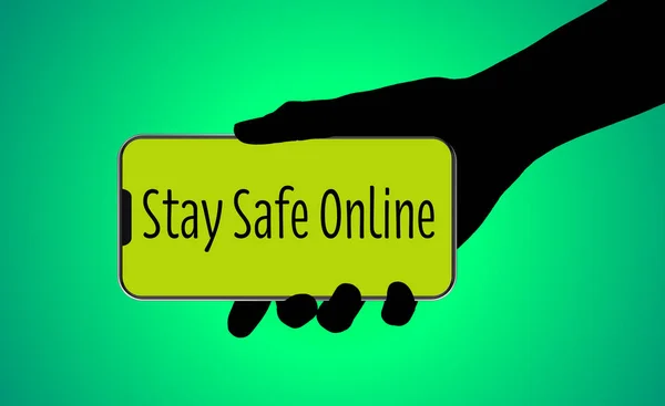 Stay Safe Online Illustration — 스톡 사진