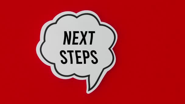 Kérdőjelek Következő Lépés Koncepciója — Stock videók