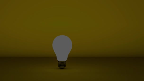Light Bulb Idea Video — Video Stock