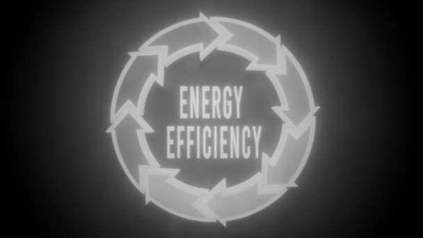 Energiahatékonysági Videofelvétel Koncepciója — Stock videók