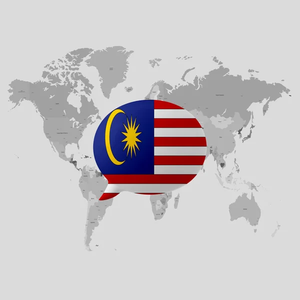 Malaysia National Flag Social Issues Concept — Stockfoto