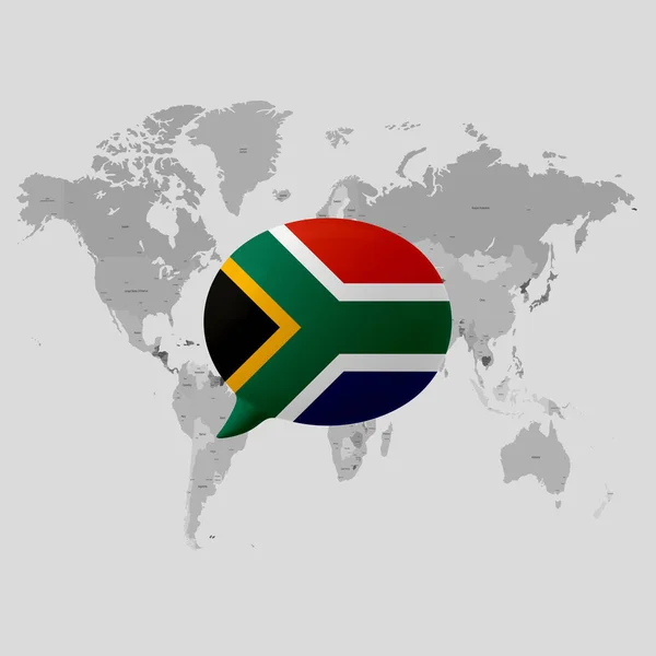 South Africa National Flag Social Issues Concept — Stockfoto