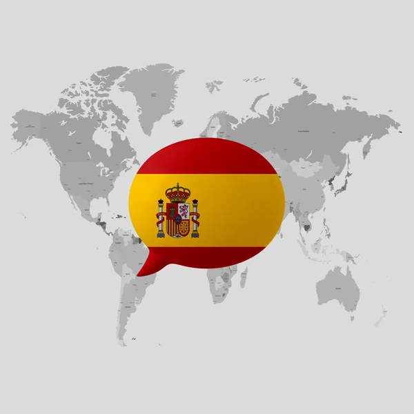 Spain National Flag Social Issues Concept — стокове фото