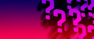 konuşma balonu ve soru işaretleri