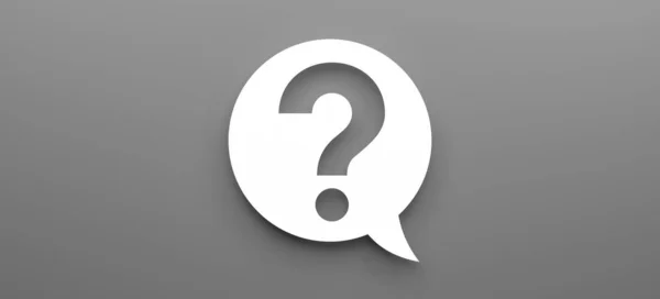 Speech Bubble Question Marks — Stockfoto