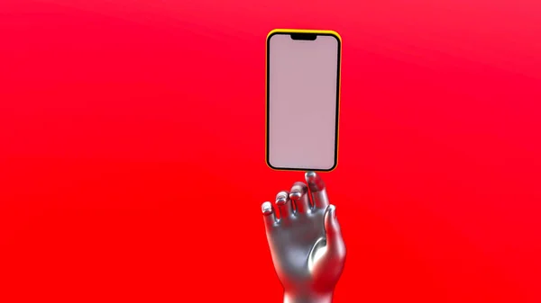 Hand Phone Concept — Φωτογραφία Αρχείου