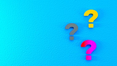 Speecch bubble and question mark