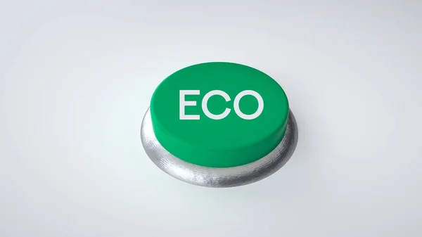 Eco Push Button Concept — Stock Photo, Image
