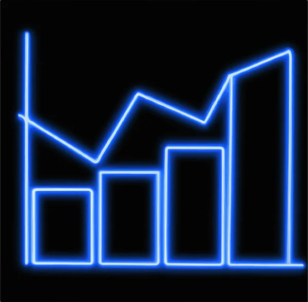 Świecąca Neonowa Ikona Linii Świetlnej Ilustracja Wektora — Zdjęcie stockowe