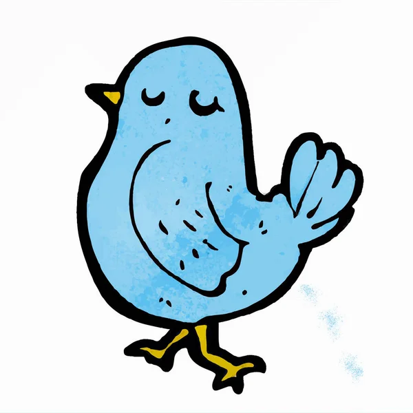 Kreslená Ilustrace Ptáka — Stock fotografie
