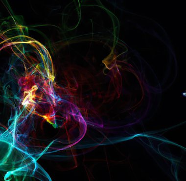 Renkli dumanlı soyut arkaplan